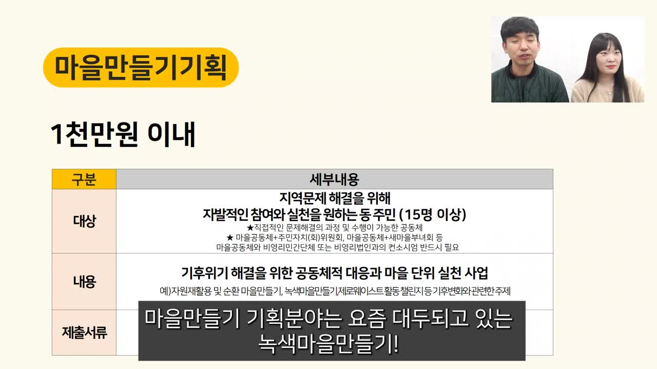 2022년도공모사업(마을만들기,공동체분야)온라인설명회